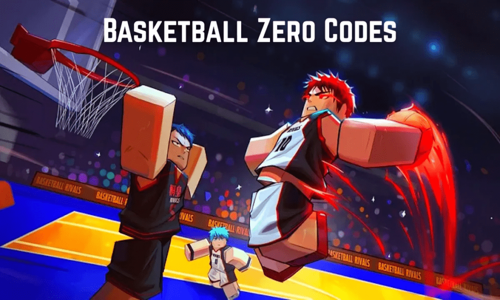 Basketball Zero codes menu showing active January rewards including money and lucky spins
