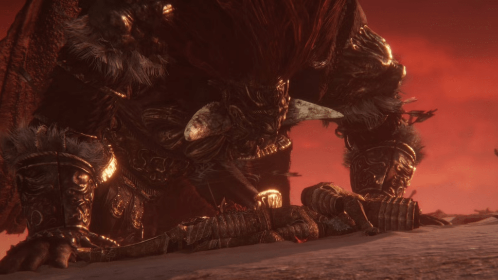 Radahn surrounded by orbiting meteors creating lethal pressure after phase two begins