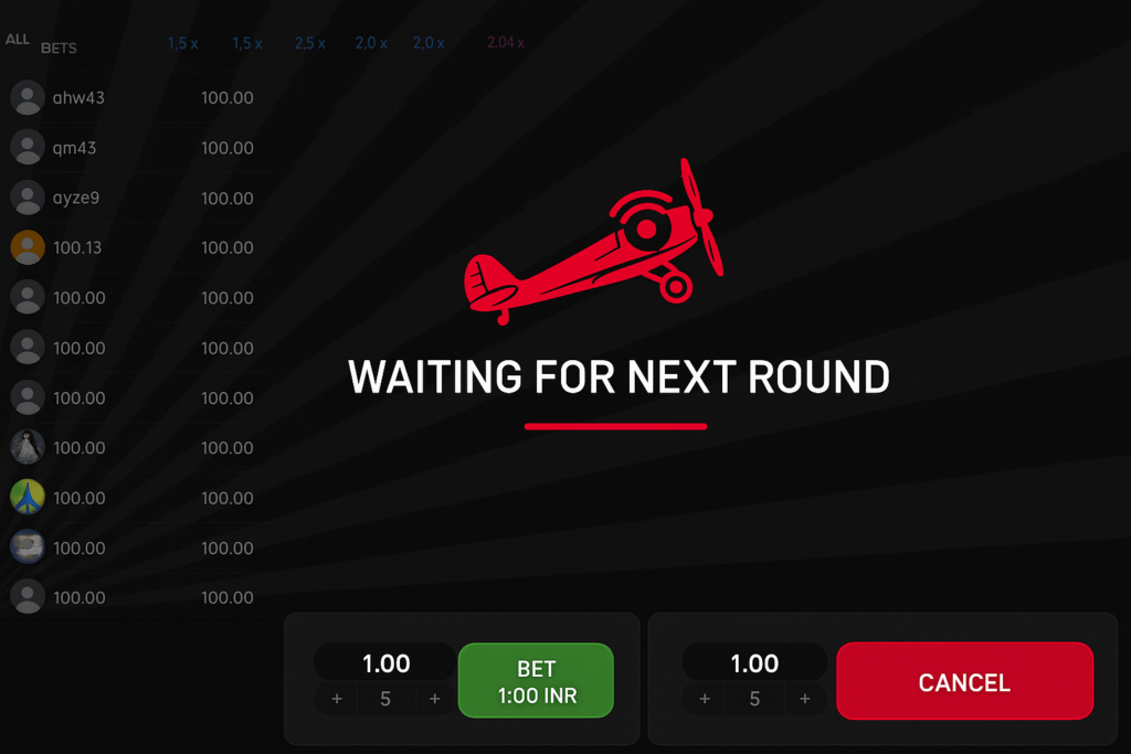 Casino Aviator crash game screen emphasizing timing-based cashout before unpredictable crash