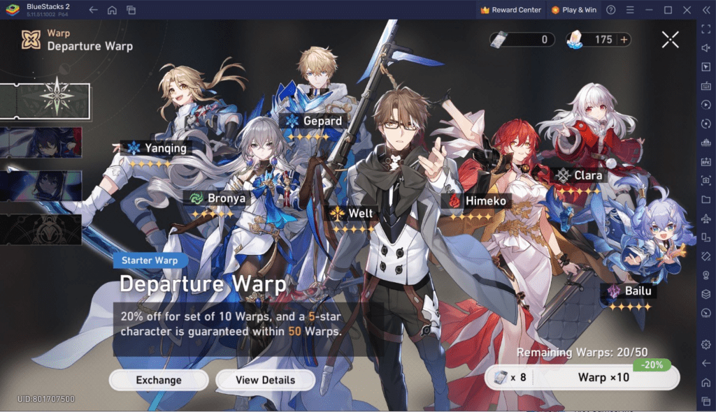 Early game progression favoring simple and self-sufficient characters