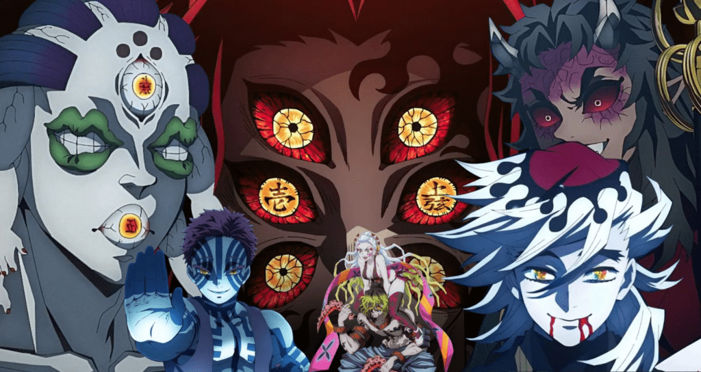 Upper Moons lineup displaying hierarchy through posture and scale