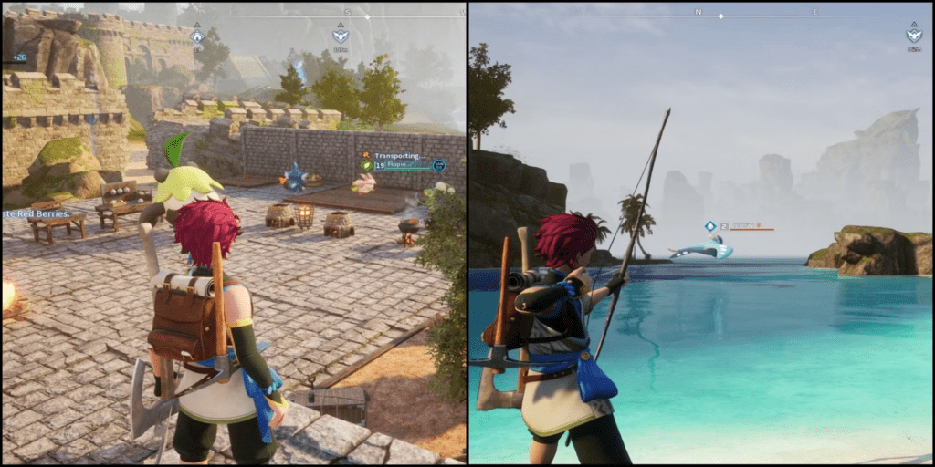 Shared world survival and base construction with friends