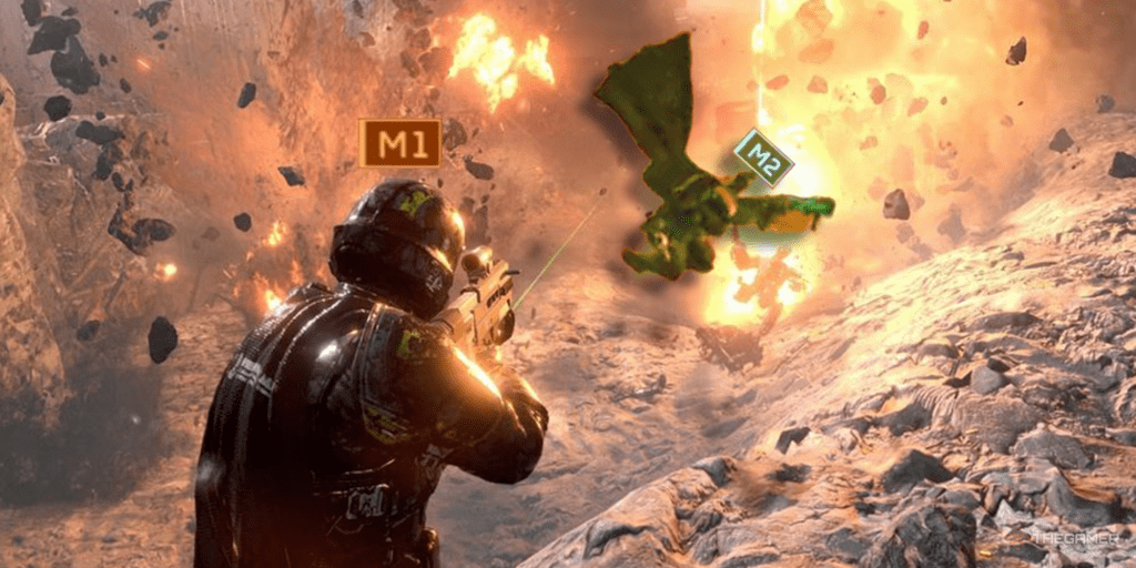 Squad based shooter gameplay emphasizing coordinated movement