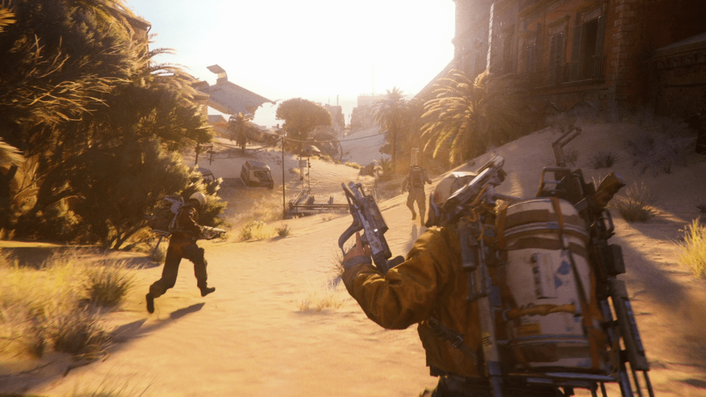 Environmental storytelling through ruined military infrastructure